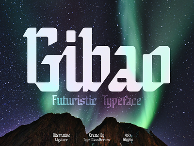 Gibao Futuristic Font branding font clean font display font fashion font future font futuristic fnt headline font logotype magazine font minimalist font modern font robot font space font title font trending font trendy font typography unique font web font