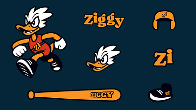 Retro Ducky mascot baseball mascot duck mascot mascot retreo mascot head retro duck mascot retro mascot retro package retro wordmark wordmark