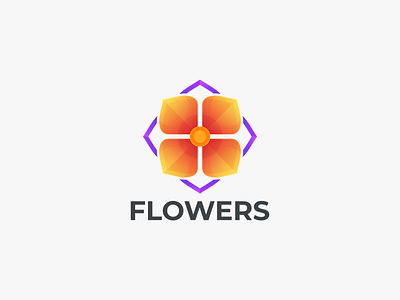 FLOWERS branding design flower flower coloring flower design graphic flower icon flower logo flowers graphic design icon logo