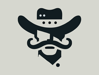 Draw! 🔫 app black branding cowboy design draw graphic design grey hat illustration logo mustache outdoors ranch ui vector