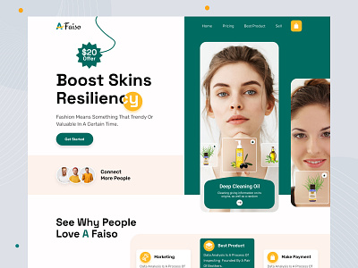 A Faiso - Shopify Website Design for Oil app branding design ecommerce graphic design homepage landingpage logo online store responsive shopify ui ui ux website