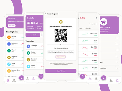 Crypto App animation app creative design crypto app crypto design crypto ui design figma figma app figma apps figma design figma designs figma ui mobbile apps mobile ui mobile ui kit ui ui kit ui kit designing uiuz