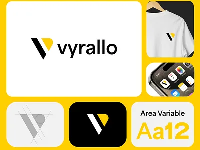 V lettermark Logo l Vyrallo l Digital marketing company bold brand design brand identity branding corporate logo creative logo custom logo digital marketing growth logo lettermark logo design logo designer logoinspiration logotype modern logo monogram symbol v letter logo v logo visual identity
