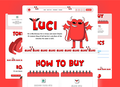 Meme-Luci meme meme coin meme landing page meme website website design