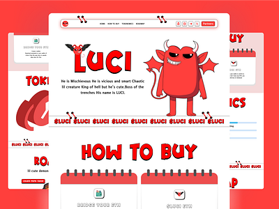 Meme-Luci meme meme coin meme landing page meme website website design