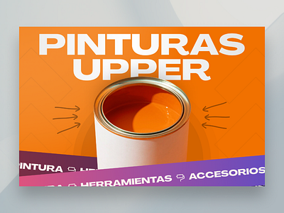 Pinturas Upper 🖌️ desarrollador design developer diseño estilo html illustration inspiracion inspiration landing landing page pagina web pintureria sitio web style template ui ux web website