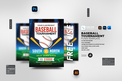 Baseball Tournament Flyer Template aam360 aam3sixty baseball baseball camp baseball camp poster baseball flyer template baseball game baseball game ad baseball game flyer baseball league baseball night baseball tournament flyer baseball tryouts design flyer template free flyer illustration sports sports flyer tournament