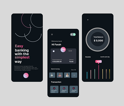 banking ui mobile app design figma graphic design mobile app ui ux