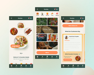 Savalan Kebab creativefoodwebsite foodappdesign foodorderingapp graphic design kebabshopdesign productdesign restaurantwebsite ui uiforrestaurants uiux uxforfood uxinspiration vfooddeliveryui webappdesign