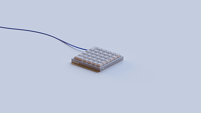 first blender project 3d blender clean illustration keyboard minimal