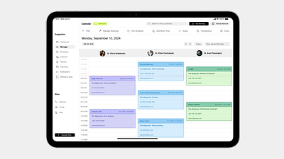 Day 71 - Scheduling #DailyUI dailyui dental hospital design health ipados lightmode scheduling ui ux