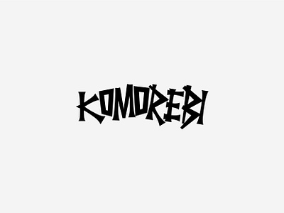 KOMOREBI clothing logo custom logo custom type fashion modern streetwear