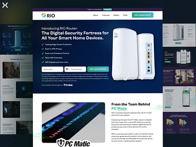 Pre-Launch Landing page branding cyber protection design dribbble shot internet security landing page design landingpage lead generation pre launch pre launch landing page product product page ui ux