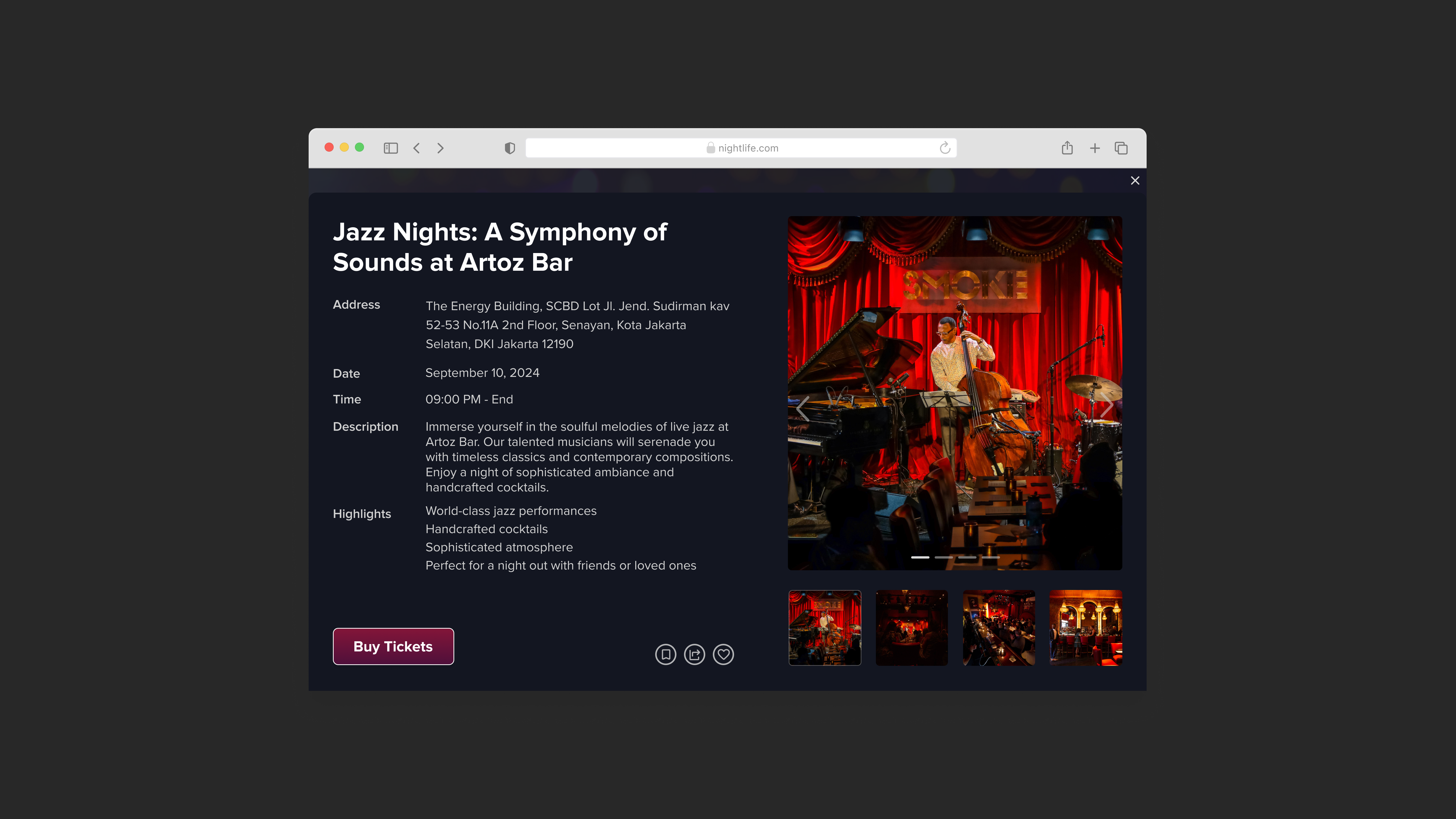 Day 72 - Slider #DailyUI component dailyui darkmode design interface jazz macos nightlife slider design ui ux website