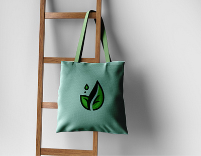 Tote Bag Mockup for recycled products by EcoLife, a concept. branding concept graphic design illustration logo print media vector