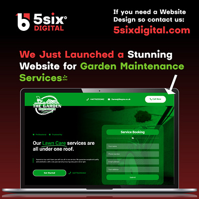 Website design for Garden Maintenance Services business branding design graphic design i need logo and website illustration logo logo design redesign ui vector website design