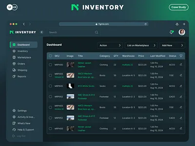 Inventory Management Dashboard | Saas Web App | UI/UX Design ux case study
