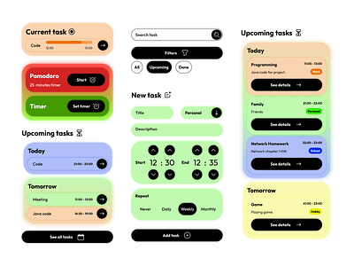 Task management app app management mobile mobile app design task task management ui