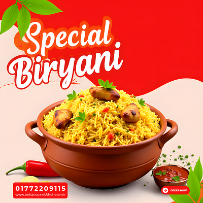 Special Biriyani Poster Design advertisement poster design