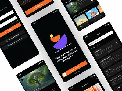 Personalised Music Mobile Application app application dark apps dark mode dashboard ios ios apps login mobile mobile app music playlists ui ux