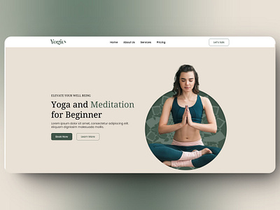 YOGIC: One Pager Website Design - UI UX Designer ui ui ux web design web ui website design