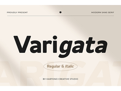 Varigata – Sans Serif Font font lettering sans serif sans serif font type design typeface typography varigata