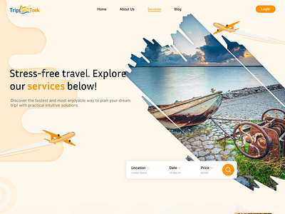 Travel Services UI/UX Design – Tailored for Every Adventurer!" 3d animation design logo typography ui ux web