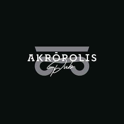 Akropolis Pub acropolis adobe illustrator adobe photoshop akropolis behance brand branding creative design designer designinspiration dribbble graphic design illustration logo logo design logodesigner pub rethymno vector