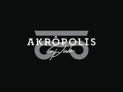 Akropolis Pub acropolis adobe illustrator adobe photoshop akropolis behance brand branding creative design designer designinspiration dribbble graphic design illustration logo logo design logodesigner pub rethymno vector