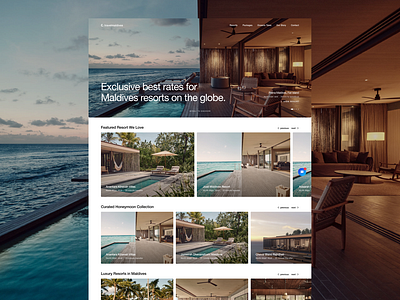 Boutique Travel in Maldives app application branding design figma graphic design illustration landing page ui ux website