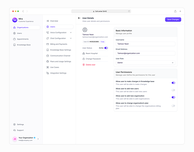 Organizational Settings - Voice AI SAAS branding dashboard design illustration investment logo minimal mobile ui saas app saas design ui uiux uxdesign web app web app design