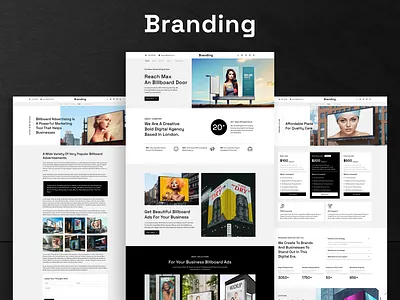 Branding HTML5 & Tailwind CSS Website Template for Billboard Adv ads billbord bootstrap tre branding css design graphic design html css html template javascript ui uidesign uiux ux uxdesign web design web tempate web template website design website template