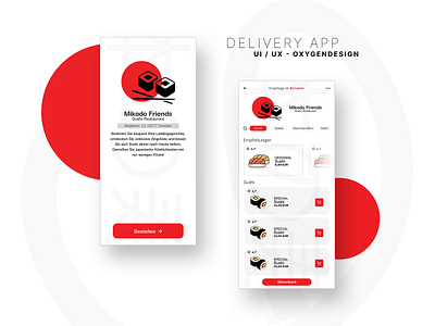 delivery_app app branding delivery design food graphic design illustration logo sushi ui ux vector