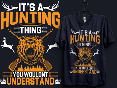 Hunting T shirt design. hunting thirt tshrtdesign