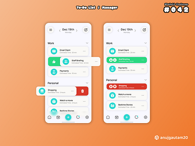 #DailyUI Challenge #042 : To-Do List or Manager 042 42 app branding creative dailyui dailyui challenge dailyui042 design dribbble dribbble pro graphic design logo manager to do list trending typography ui ux