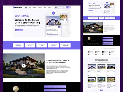 AssetVerse Real World Asset Web UI Kit crypto cryptocurrency design figma figma design graphic design real estate real estate website token ui ui dedsign ui kit ux ux design web ui kit website website design website template website ui