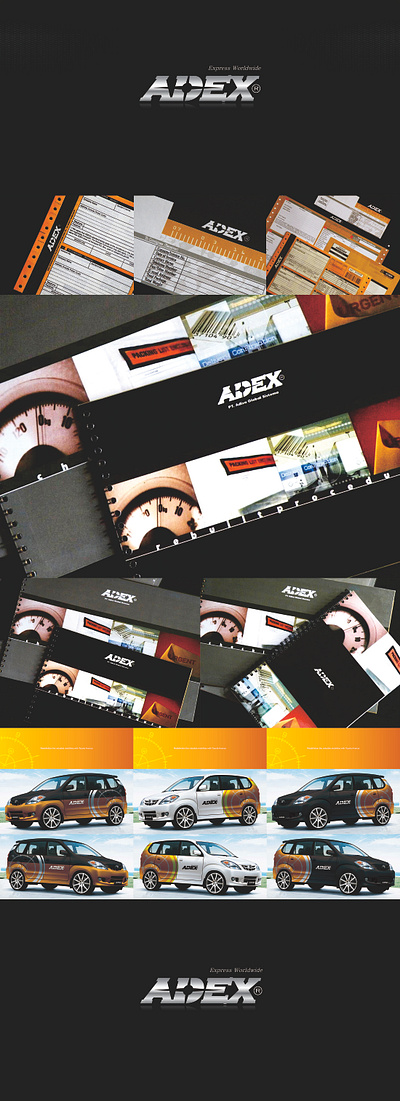 Developing Valuable Brand of ADEX EXPRESS WORLDWIDE 1996 branding design graphic design logo typography