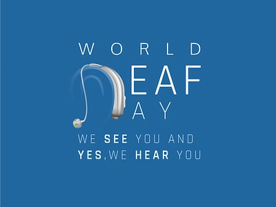 WORLD DEAF DAY advertising branding graphic design