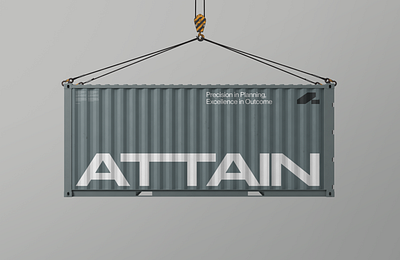 Attain - Shipping Container art direction brand identity branding design designer graphic design identity illustration logo logo design logotype visual identity website design