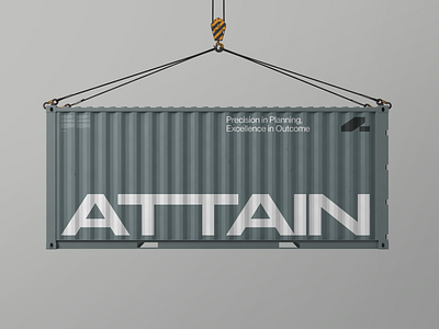 Attain - Shipping Container art direction brand identity branding design designer graphic design identity illustration logo logo design logotype visual identity website design