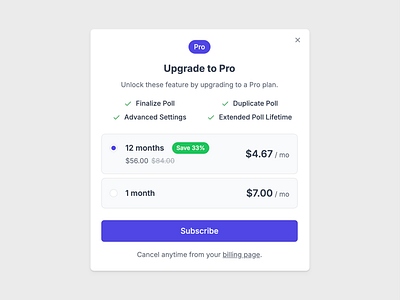 Rallly Pro Pay-Wall paywall saas scheduling ui web