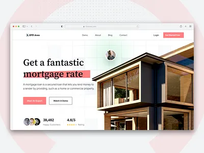 Mortgage Home - Web Hero Section UI UX Design figma design figma web design home web home web design ui uii ux design ux web design web home web ui design website website design