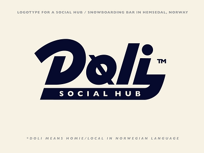 Doli authentic bold branding calligraphy custom doli flow fun iconic lettering logo script snowboardimng social strong type typography unique vibe