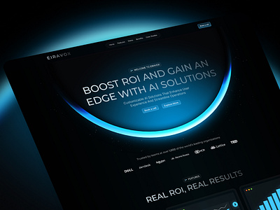 Eiravox Website 3d 3d animation 3d element 3d hero section 3d landing page 3d website 3d website animatio branding figma 3d design figma 3d landing page figma to framer framer 3d web page framer 3d website framer website landing page spline spline 3d animation spline landing page uiux web design