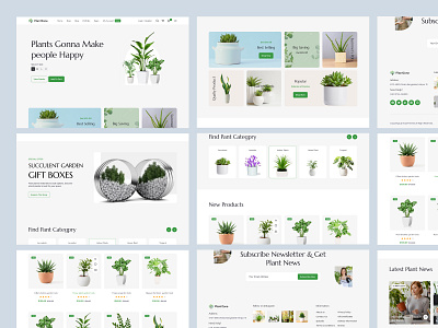 PlantZone - House Plan Shop Website droip template ecommerce garden services website house plant shop website landing page oripio plant plant ecommerce website plant landing page plant selling website plant website design plants shop website design product design tree tree selling website ui design web design