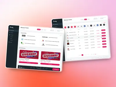 Giveaway Management Dashboard - Sweep beautiful car dashboard design giveaway giveaway dashboard graphic design minimal mockup product ui ui design ux design web design winner