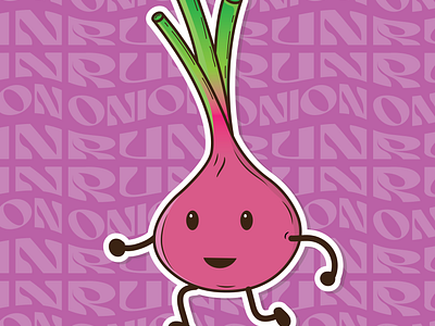 RUN Onion RUN branding design graphic design illustration logo logo design mock up ui vector