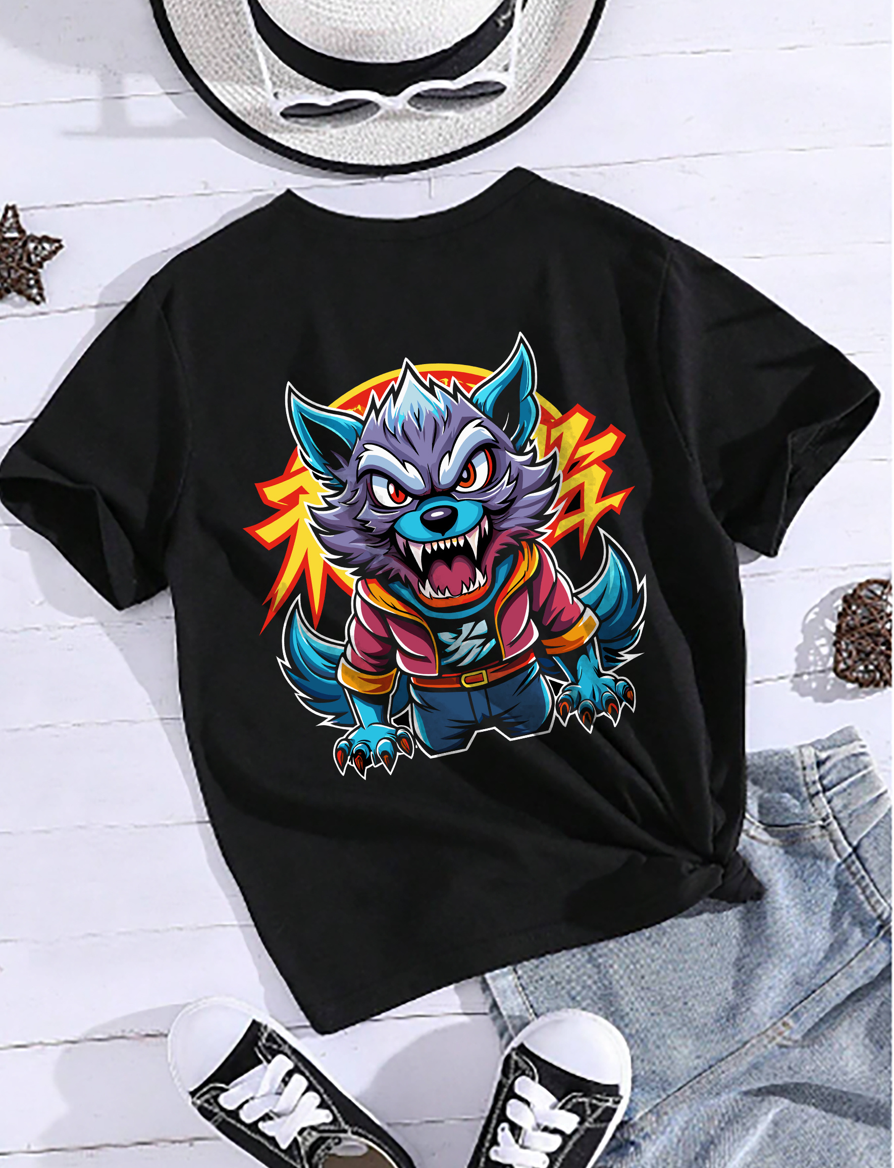 Halloween Hunting cat T-Shirt design