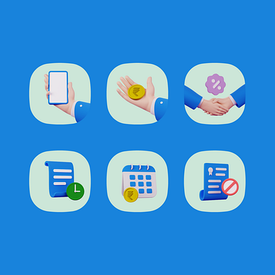 3D icons - PhonePe Business 3d art 3dmodel blender blender3d blender3dart design illustration ui