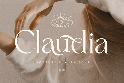 Claudia - Ligature Luxury Font app branding design graphic design illustration logo typography ui ux vector